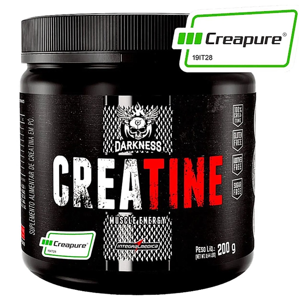 Creatina com Selo Creapure Darkness Integralmédica Pote 200g