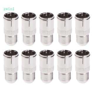 zwin1 10 Pcs Conector F De Encaixe Rápido Adaptador Para Fêmea-Push On RF Coaxial
