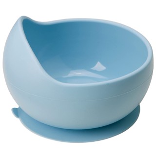Bowl de Silicone Bebe Alimentação Refeição Infantil 350ML +6 Meses Com Ventosa Azul Buba