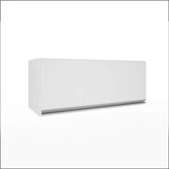 Armário de Cozinha Suspenso Multiuso Aéreo Com 1 Porta Top Class 80cm Branco Brilho Batrol