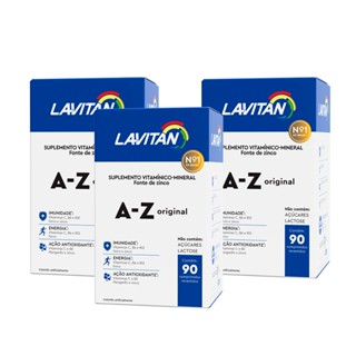 Multivitamínico Lavitan AZ Com 90 Comprimidos 3 Caixas