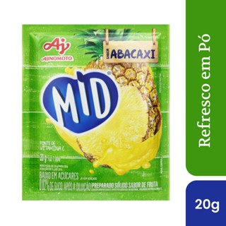 Refresco Em Pó MID® Sabor Abacaxi 20g