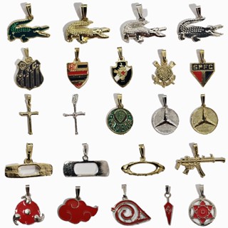 Multi- Cor Pingente Masculino Aço Inoxidável Hip Hop, Joias Da Moda Para Presente Para Homens Pingente Aço Inoxidável Pingente Jóias Coração Cruz Pescoço Pingentes Mulheres Sem Corrente