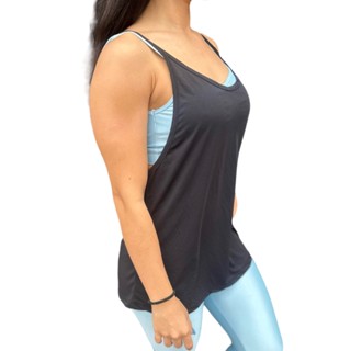 Regata Dry Fit Feminina Fitness Tapa Bumbum Academia