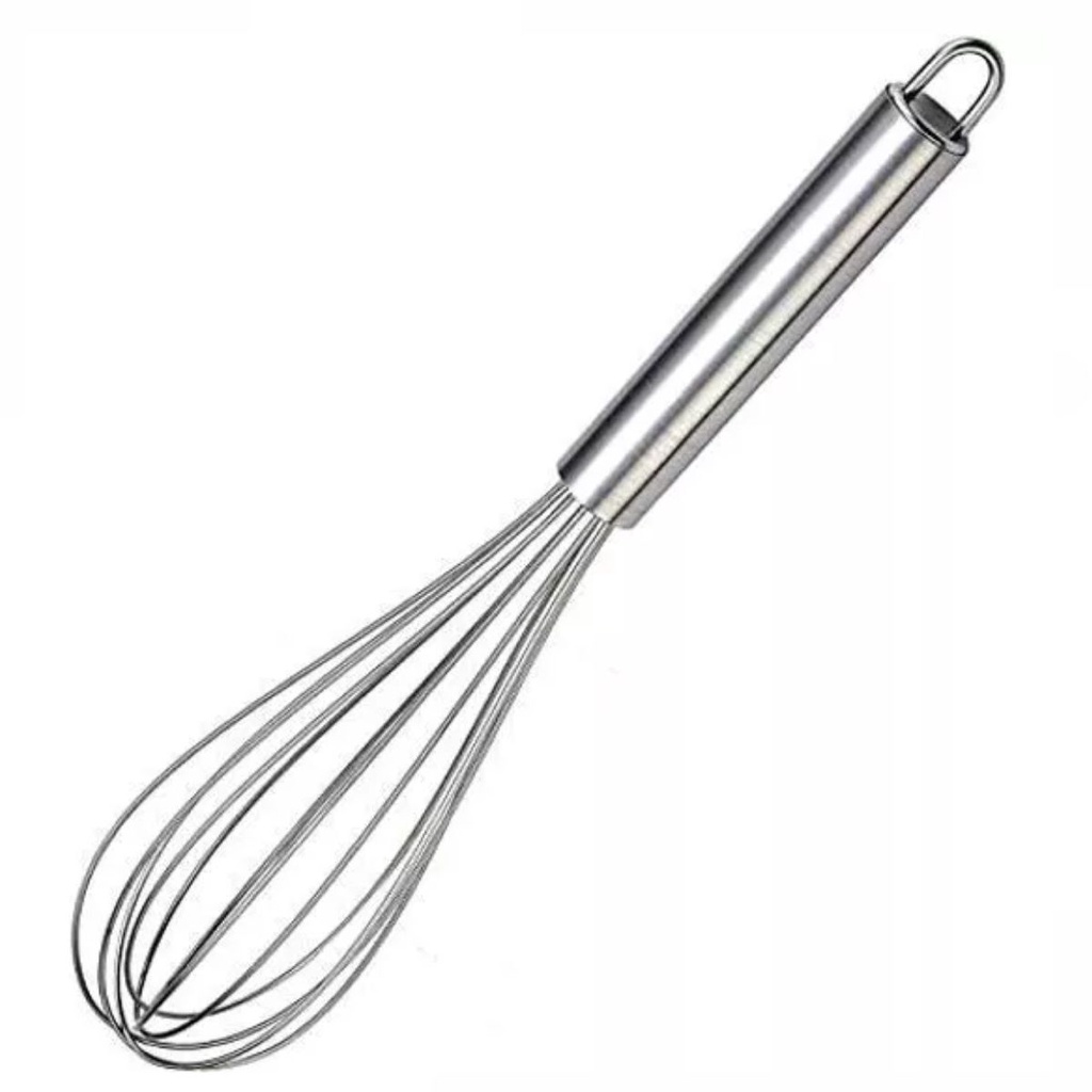 Batedor De Ovos Fouet Fuê Clara Bolo Massa Aço Inox 40cm