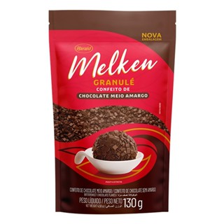 Chocolate Melken Granule 130g Meio Amargo