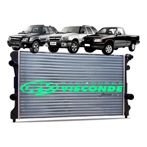 Radiador Visconde GM S10 Blazer 1995 1997 1999 2000 2001 2003 2005 2007 2009 2011 em Oferta na Shopee