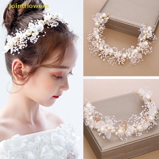 Jttbr Pearl Flower Headband Cabeleireiro Noiva Coroa Moda A Pulseira Tiaras Crystal Headpiece Hair Jewelrys JTT