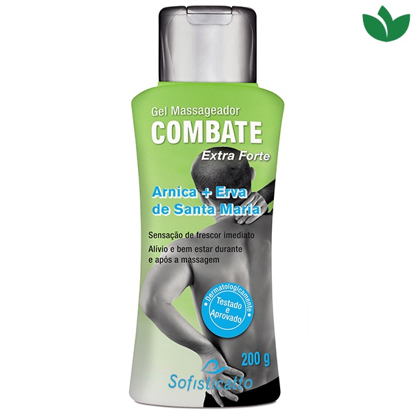 Gel Massageador Combate Arnica + Erva de Santa Maria 200g Sofisticatto