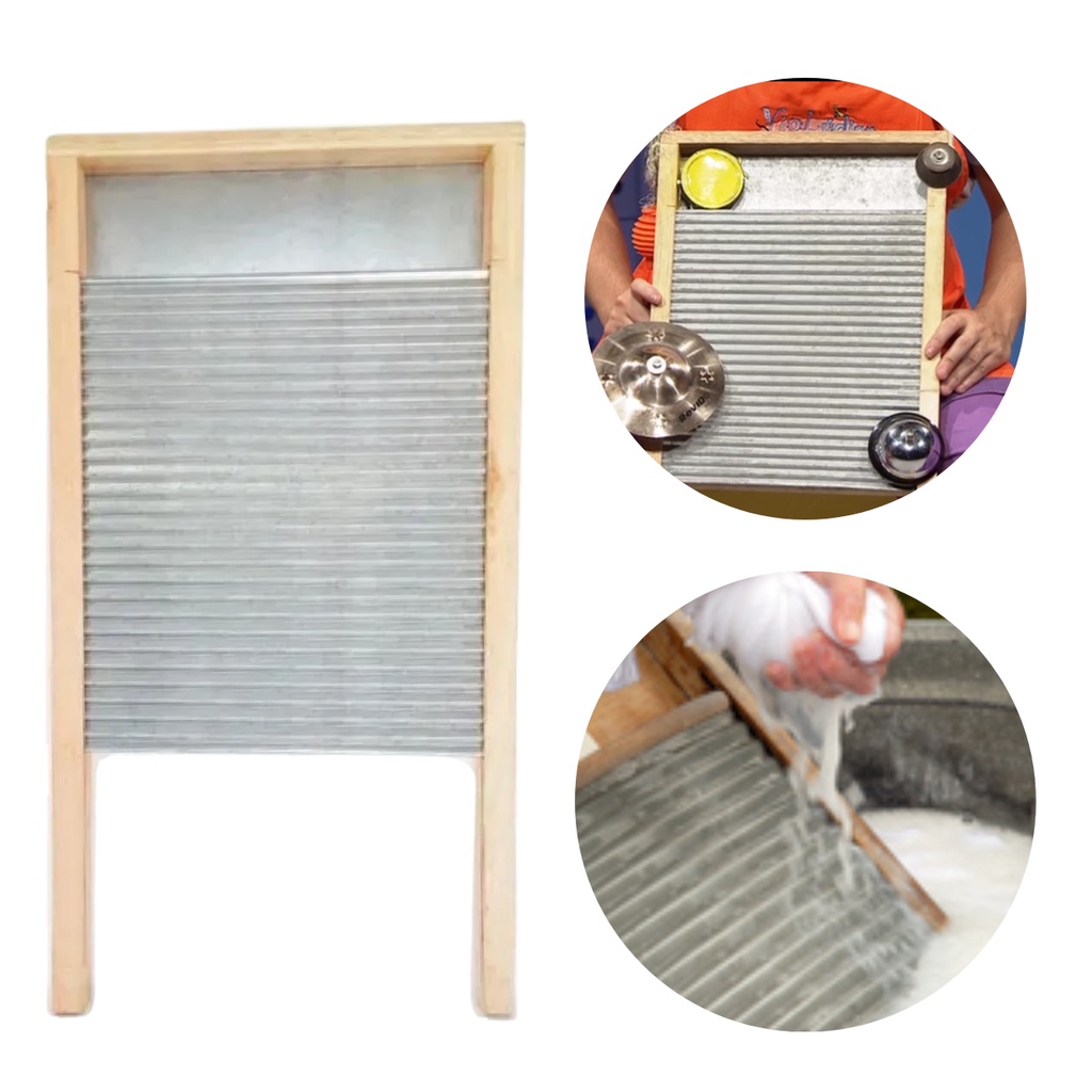 Esfregadeira Tabua Lavar Roupas em Zinco Retrô Vintage Washboard Instrumento em Oferta na Shopee