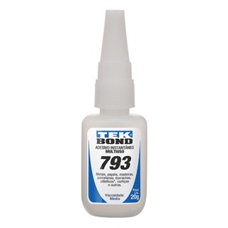 Cola adesiva instantânea 793 com 20g Tekbond