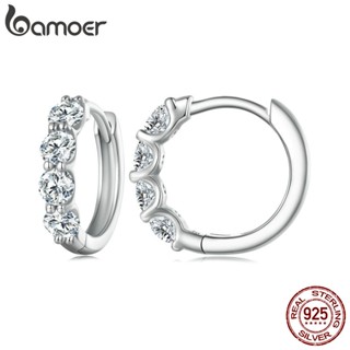 Bamoer 925 Silver D-Color Moissanite 0.1 Karat Clássico De Seis Garras De Diamante Para Mulheres