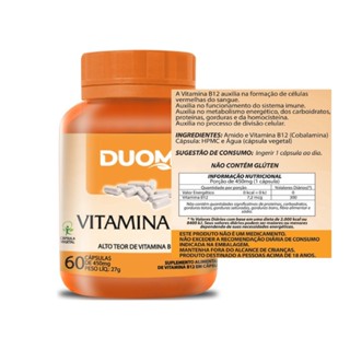Vitamina B12 Com 60Caps - Duom