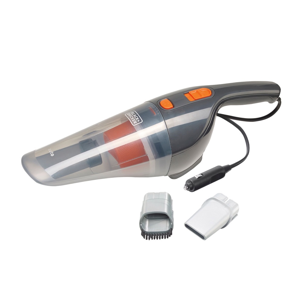 Aspirador De Pó Automotivo Portátil Black+Decker BDCV370 12V Alta Potência Coletor de Pó Fio 4,9 Metros