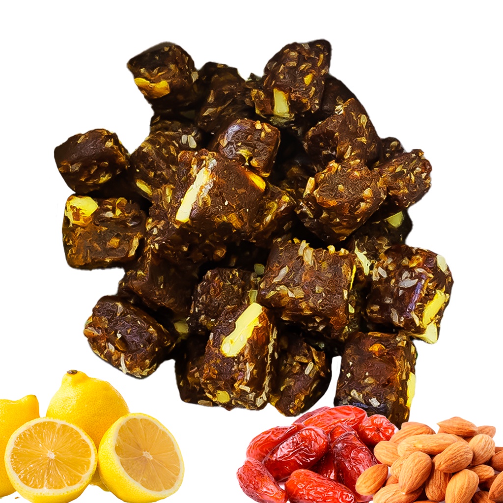 Cubinho Doce Fit Tâmara, Amêndoa e Limão Sem Açúcar Sem Glúten - 250g