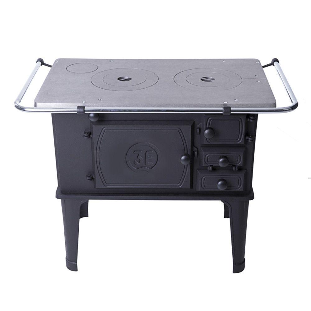 Fogão a Lenha 3E Número 1 Saída Esquerda Ferro Fundido Chapa Polida em Oferta na Shopee