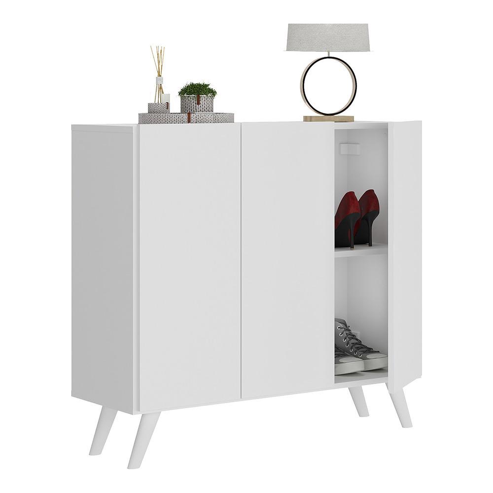 Sapateira Retrô 3 Portas Nina Multimóveis V6018 em Oferta na Shopee