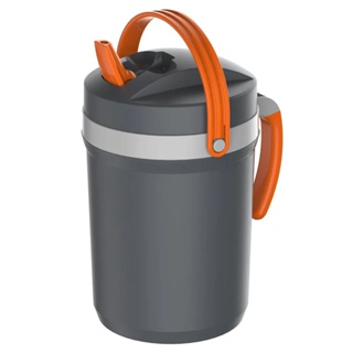 Jarra Térmica Fliptop Cinza com Laranja 2.5L Suco Termolar em Oferta na Shopee