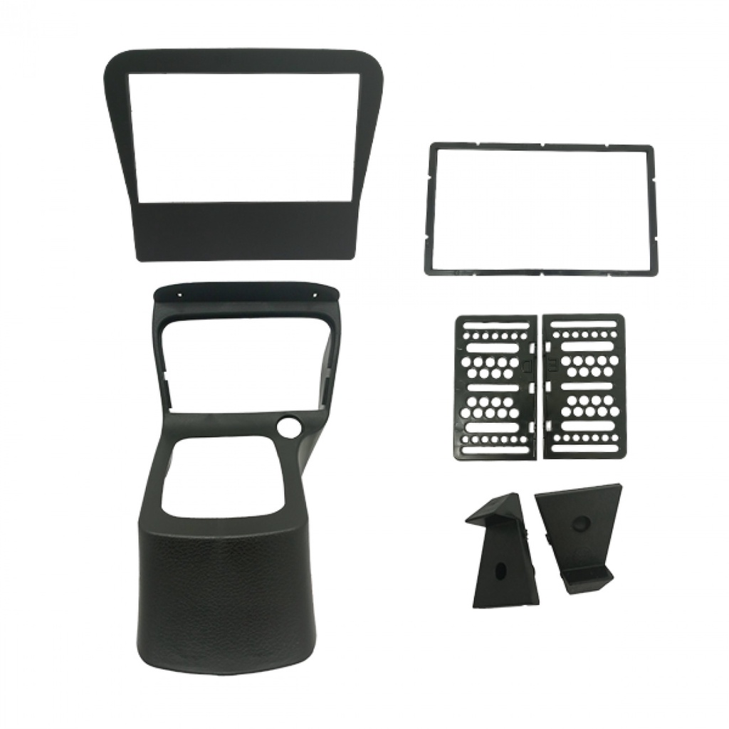 Moldura 2 Din GM Celta G1 00/05 e Prisma 00/05 Preta Com Console (Japonês/Chinês) - (5957)
