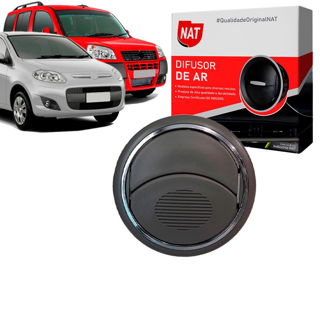 Difusor Saida De Ar Doblo 2002 Até 2018 Novo Palio 2012 Até 2018 em Oferta na Shopee