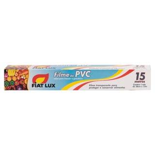 Rolo De Filme PVC 28 Cm De 15 Metros Fiat Lux