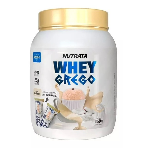 Whey grego beijinho 450gr - nutrata