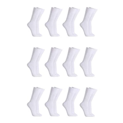 Kit C/20 Pares de Meias Sociais Microfibra - Branco