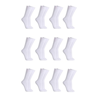 Kit C/20 Pares de Meias Sociais Microfibra - Branco em Oferta na Shopee