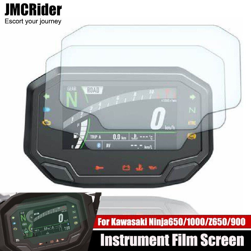 2 Pçs Motocicleta TPU Cluster Scratch Velocímetro Filme De Proteção Tela Para Versys1000 ZX10R Z900 Z650 Z H2 Ninja 650 