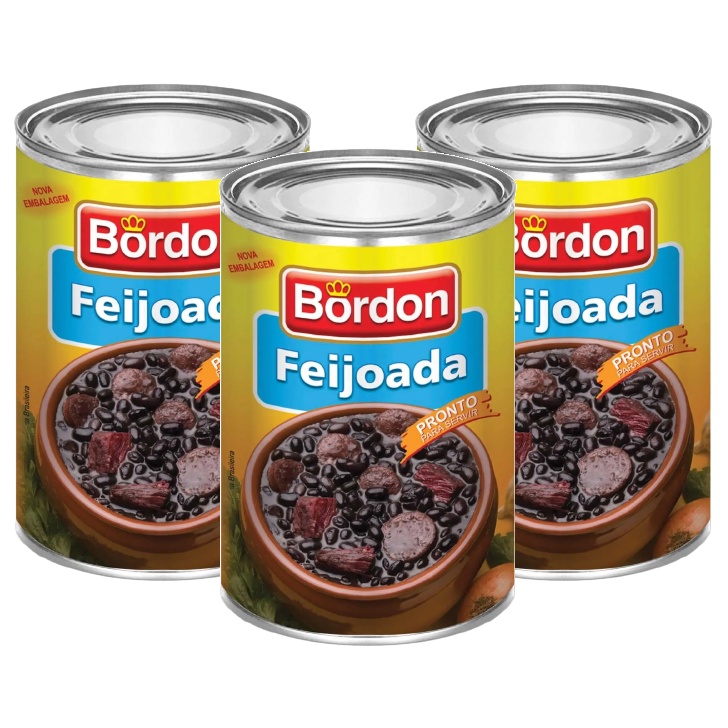 kit 3 FEIJOADA BORDON 430G