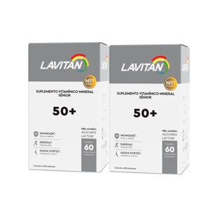 Multivitamínico Lavitan 50+ Com 60 Comprimidos 2 Caixas