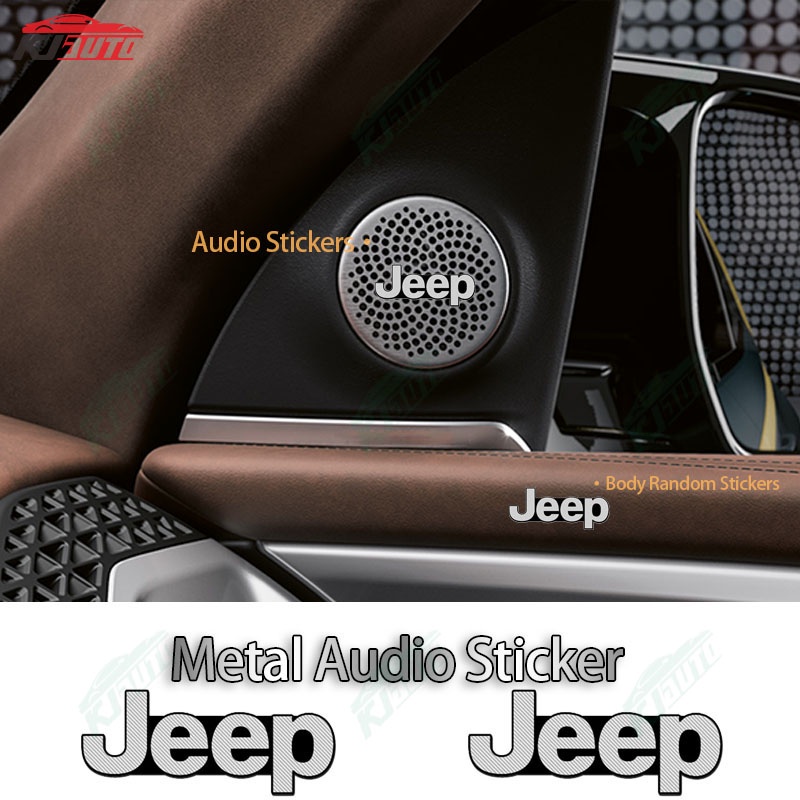 【 Limited de Tempo 】 Jeep Moda 3d Alumínio Metal Adesivo de Áudio Carros Acessórios de Decoração Todos Os Modelos