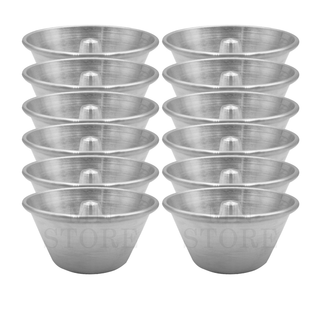 12 Formas De Pudim 12 Cm Mini Bolo Vulcao 12x6x8 Alumínio em Oferta na Shopee