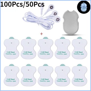 100pçs Adesivos Eletrodos Para Fisioterapia Reutilizável