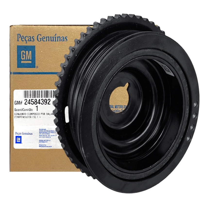 Polia Virabrequim Onix 1.0 1.4 2013 a 2019 Original GM 24584392 Motor Flex Manual/Automático