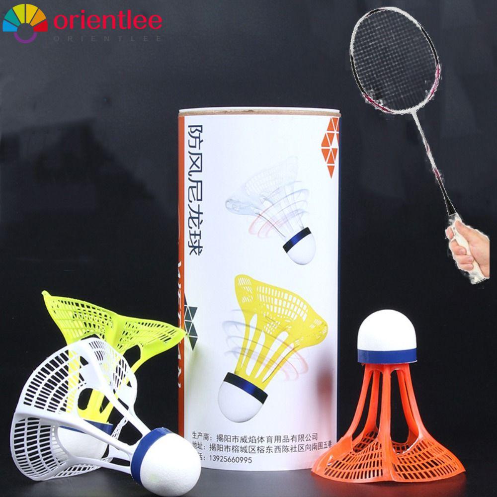 ORIENTLEE 3PCS Badminton À Prova De Vento Exterior Multicolor Suprimentos Esportivos Resistência Ao