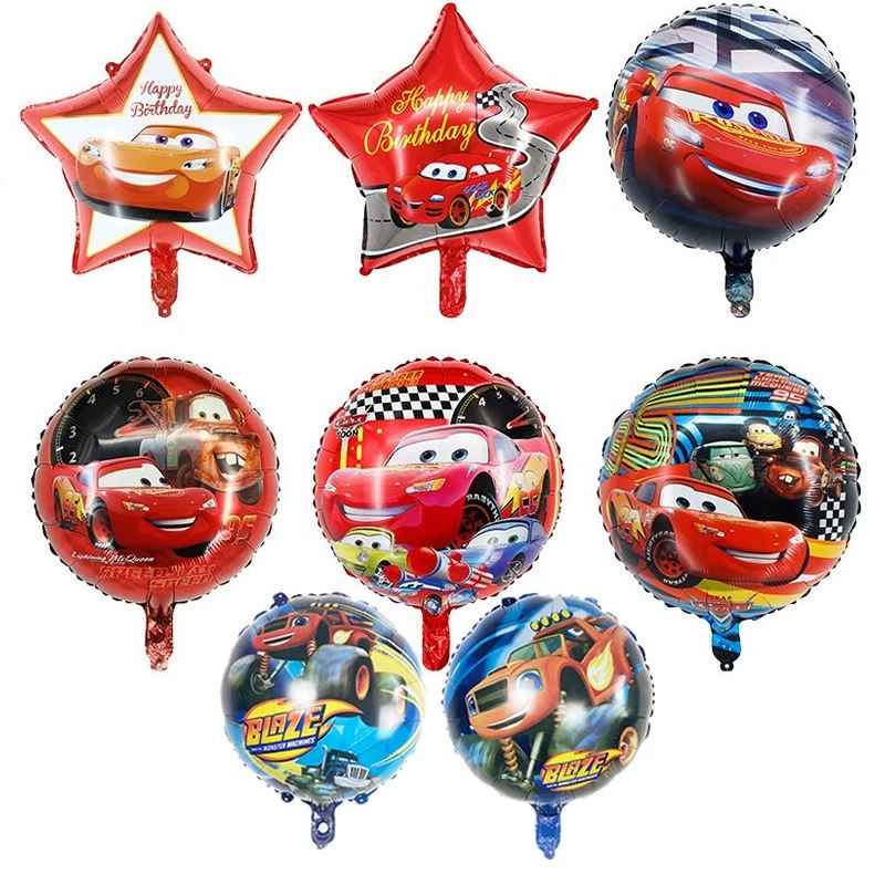 18 polegadas McQueen balão de carro dos desenhos animados  carro vermelho brinquedo infantil balão de papel alumínio