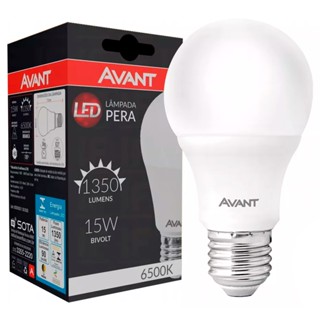 LÂMPADA LED BULBO 15W BIVOLT 6500K Branco Frio Avant, 406101374