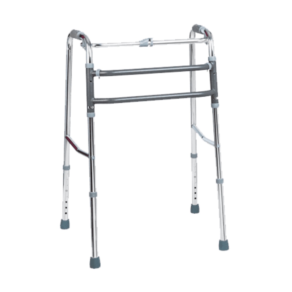 Andador em Alumínio Dobrável Fixo e Articulado modelo D10 para 150 kg - Dellamed