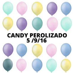 Bexiga Balão Candy Collor Perolizado 5 / 9 / 16