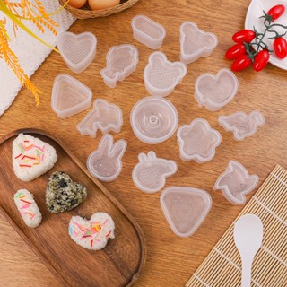 Conjunto De Bolas De Arroz Em Forma De Desenho Animado Sushi Rolo De Molde Bola Bento Prensa Japonês Ferramentas De Bricolagem Acessórios