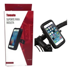 Suporte Celular Smartphone S/ Carregador USB P/ Guidão Tomate ATÉ 6.3" Resistente a Agua