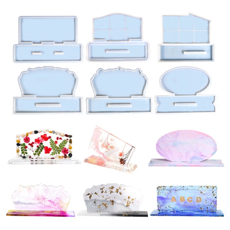 Molde Resina Para Moldura Foto FL, Silicone Epóxi Ondulado Mesa Casa