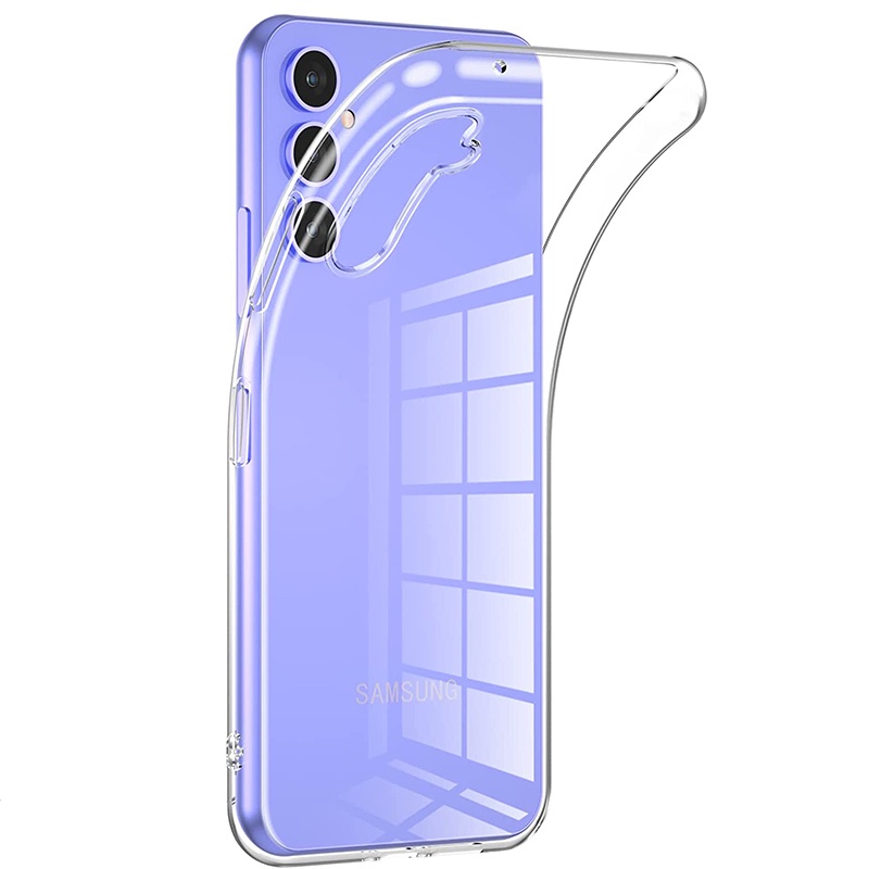 Capa De Silicone Transparente Para Samsung Galaxy C55 S35 A55 A24 A14 A13 A34 A54 M14 M55 M54 A04S 4G 5G