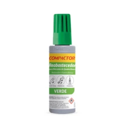 Reabastecedor Refil Para Quadro Branco Compactor 30mL - VERDE