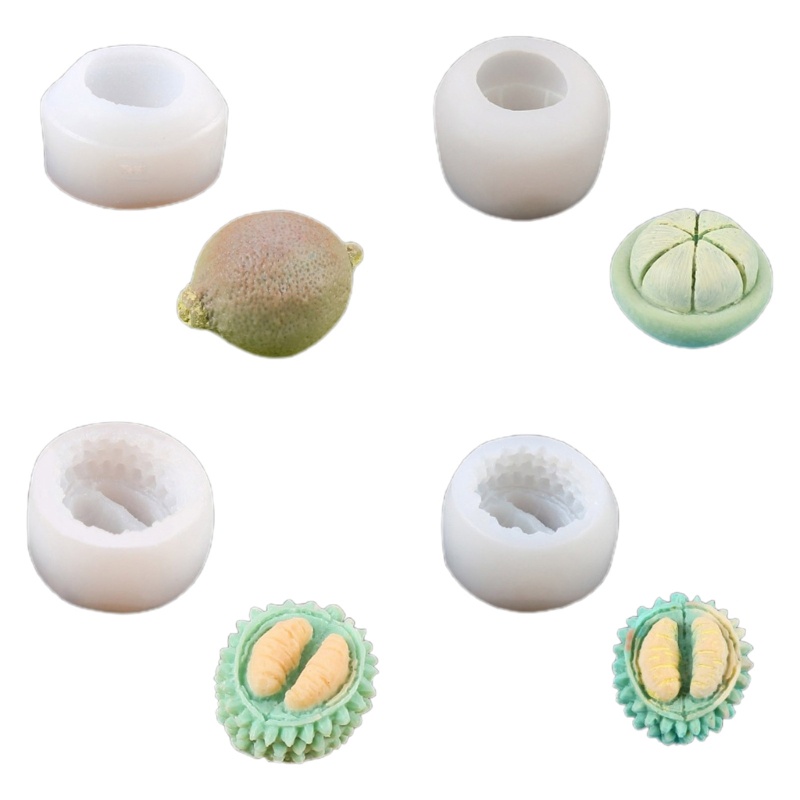 YU 3D Durian Limão Em Forma De Molde De Silicone Fondant Bolo Borda Moldes Chocolate