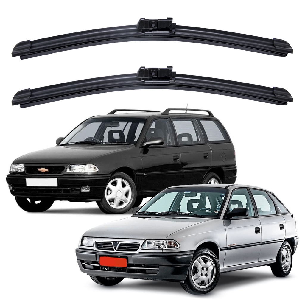Par Palhetas Limpador Para-brisa GM Para Carro Chevrolet Astra 1994 A 1997 Kit