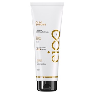 Eico Professional Leave-in Creme Hidratação Tratamento Óleo Sublime Proteção Térmica Filtro UV 200ml Argan Marula Abacate