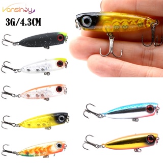 3.0g/4.3cm Atrações De Pesca Afundamento Lento Isca Dura Tampões Para Robalo De Truta Salmão Redfish em Oferta na Shopee