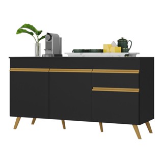 Balcão Cozinha Gabinete Pia 150cm 3 Portas 1 Gaveta Veneza Multimóveis V3740